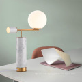 Decorative Modern White Marble LED Table Lamp